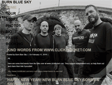 Tablet Screenshot of burnbluesky.net